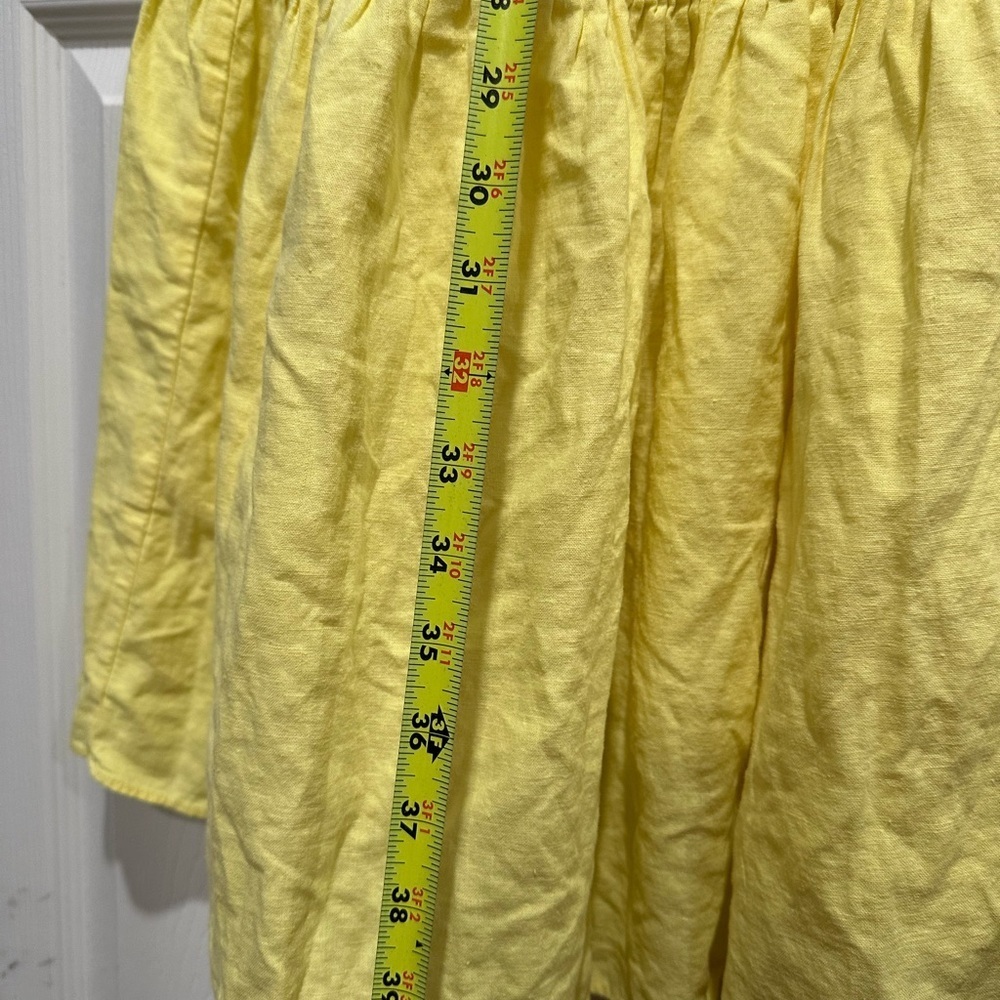 Oliver bonas yellow tiered dress Size 12 - Picture 6 of 8